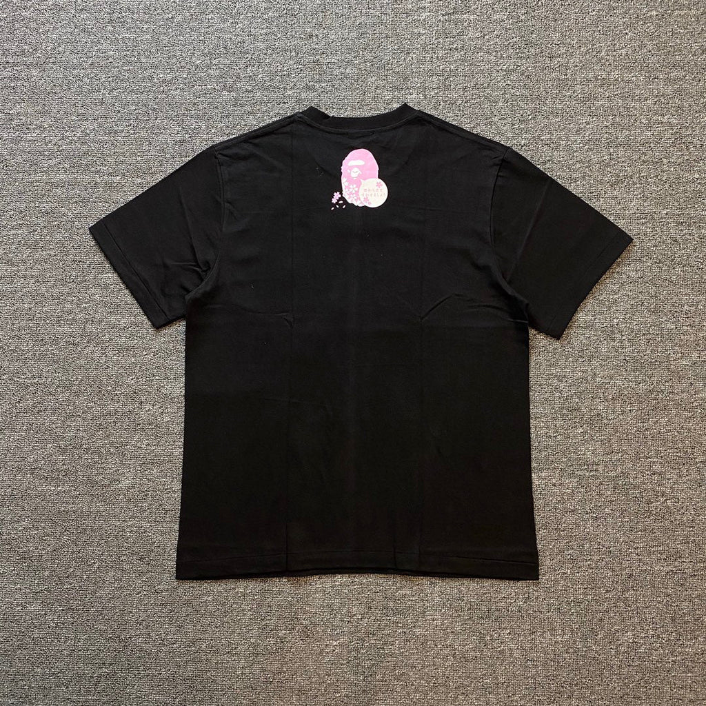 BAPE 2022SS Cherry Blossom Ape Head Oversized Unisex T-Shirt
