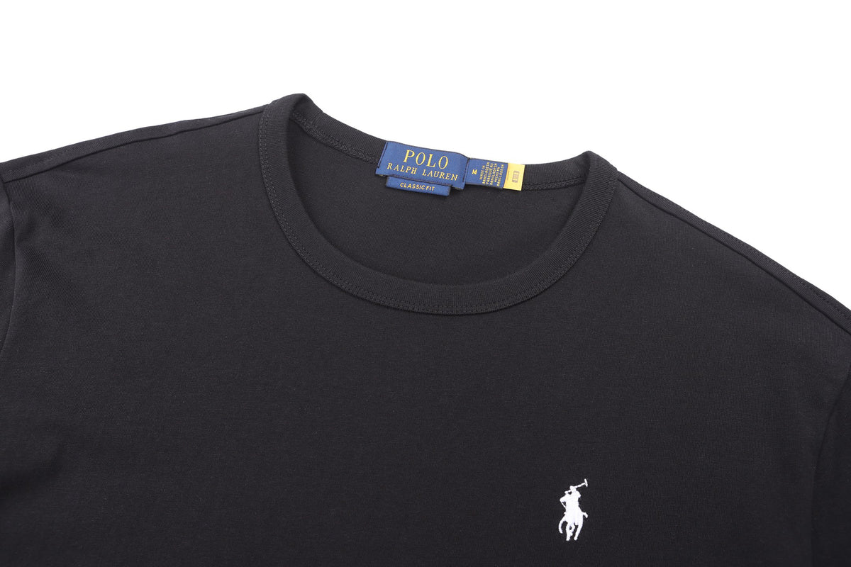 Polo Ralph Lauren Men's Crew‑Neck Short‑Sleeve T‑Shirt, White Pony Embroidery