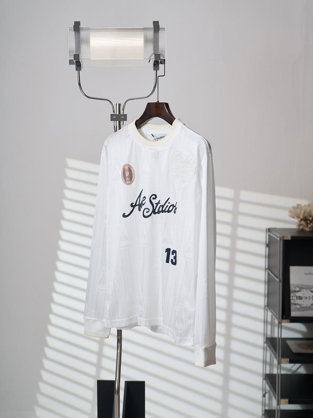 Acne Studios Unisex Number 13 Sport‑Inspired Long‑Sleeve Jersey Top