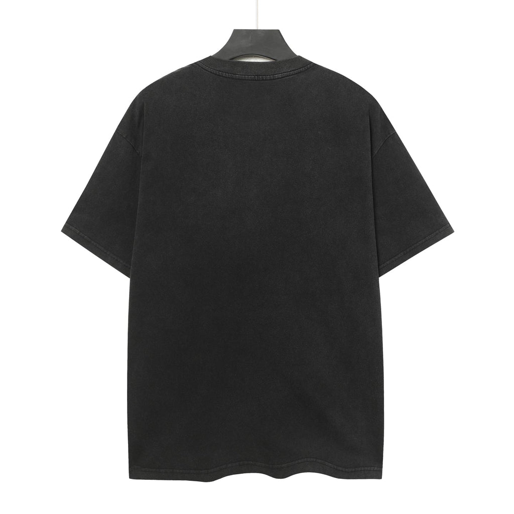 Godspeed Motorcycle Rider Skeleton Short‑Sleeve T‑Shirt (Black)