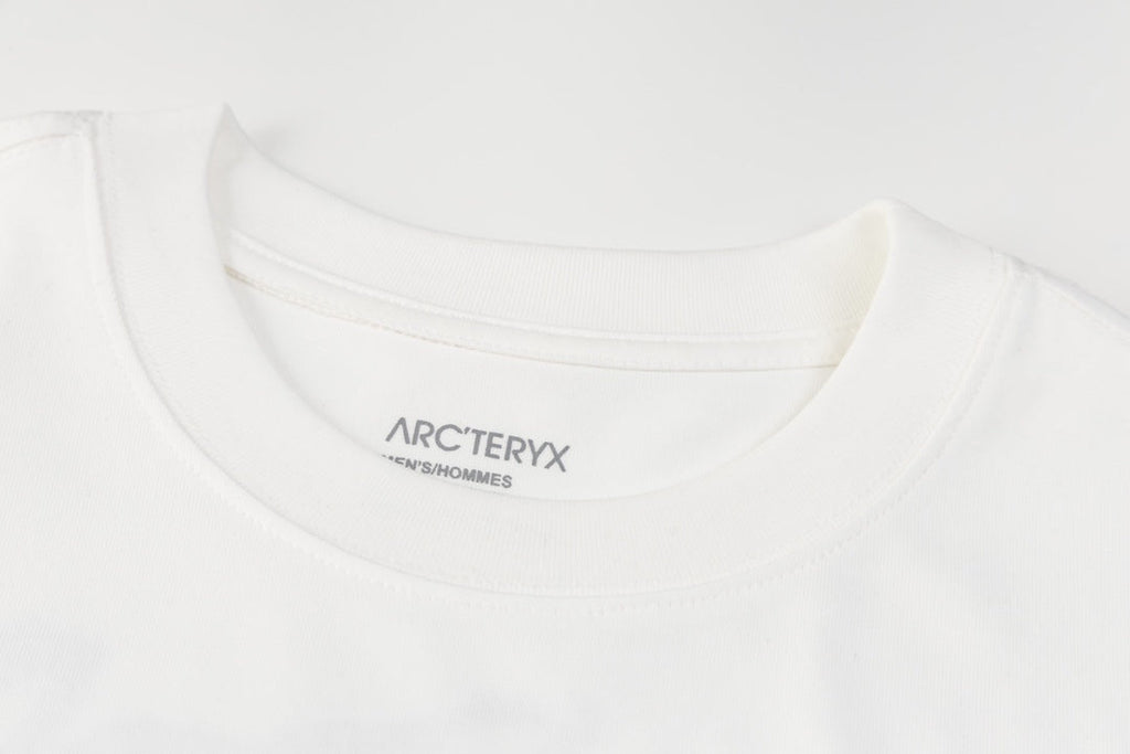 Arc'teryx Chest Bird Logo Back Marble‑Texture Fossil Bird SS T‑Shirt