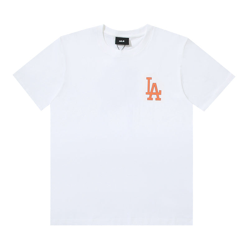 MLB Monogram‑Pattern Big Logo Cotton Crew‑Neck Short‑Sleeve T‑Shirt
