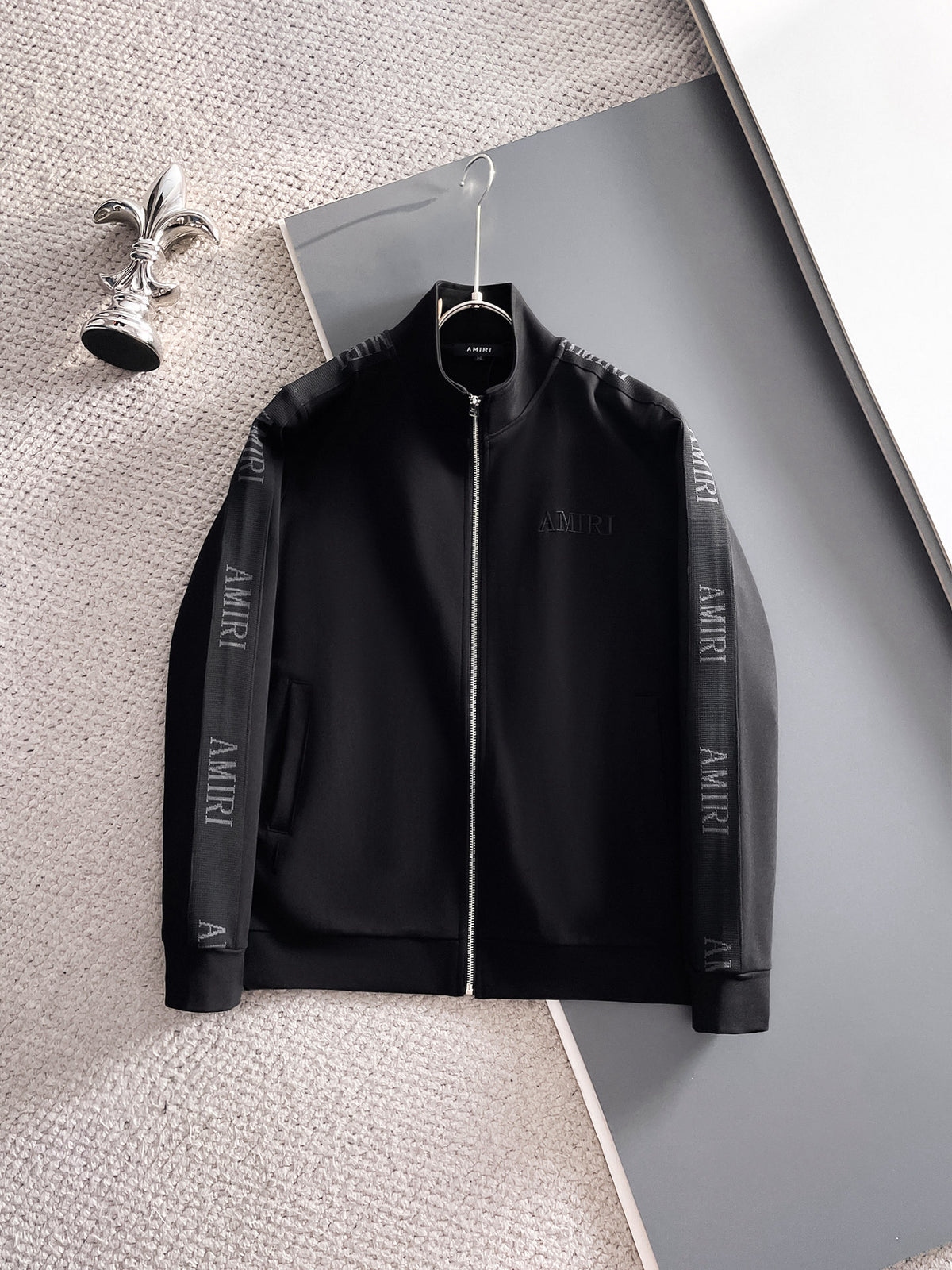 AMIRI Stand‑Collar Full‑Zip Jacket & Jogger Pants Tracksuit Set