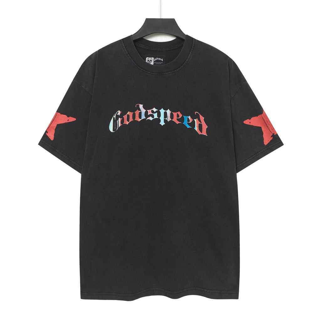 Godspeed Pop Art Cowboy Skull Vintage Graphic Tee