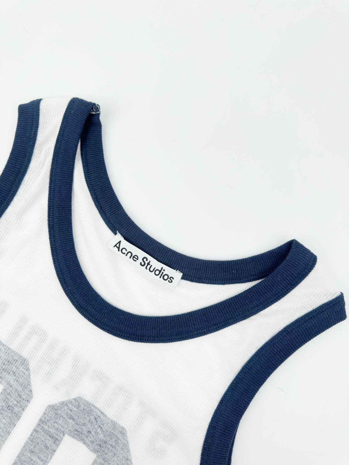 Acne Studios 96‑Graphic Ringer Ribbed Tank Top