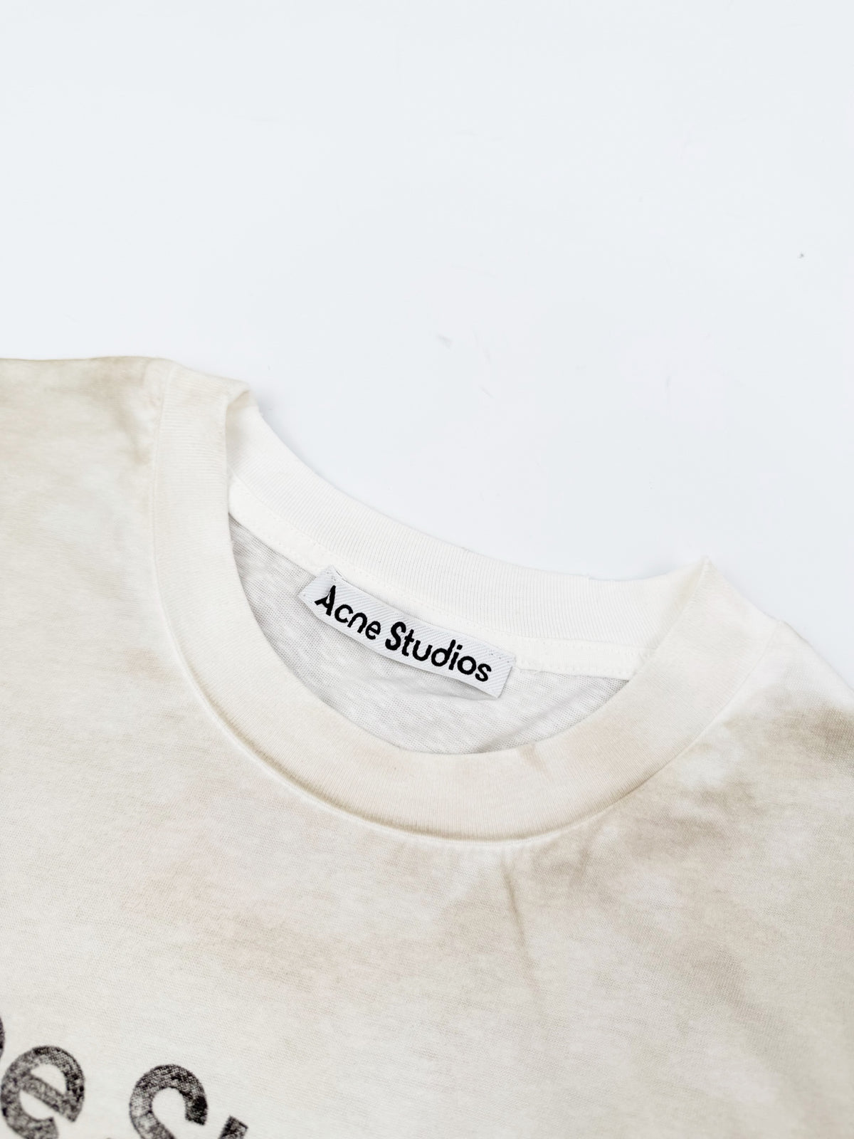 Acne Studios Stockholm 1996 Vintage‑Wash Crew‑Neck Long‑Sleeve T‑Shirt