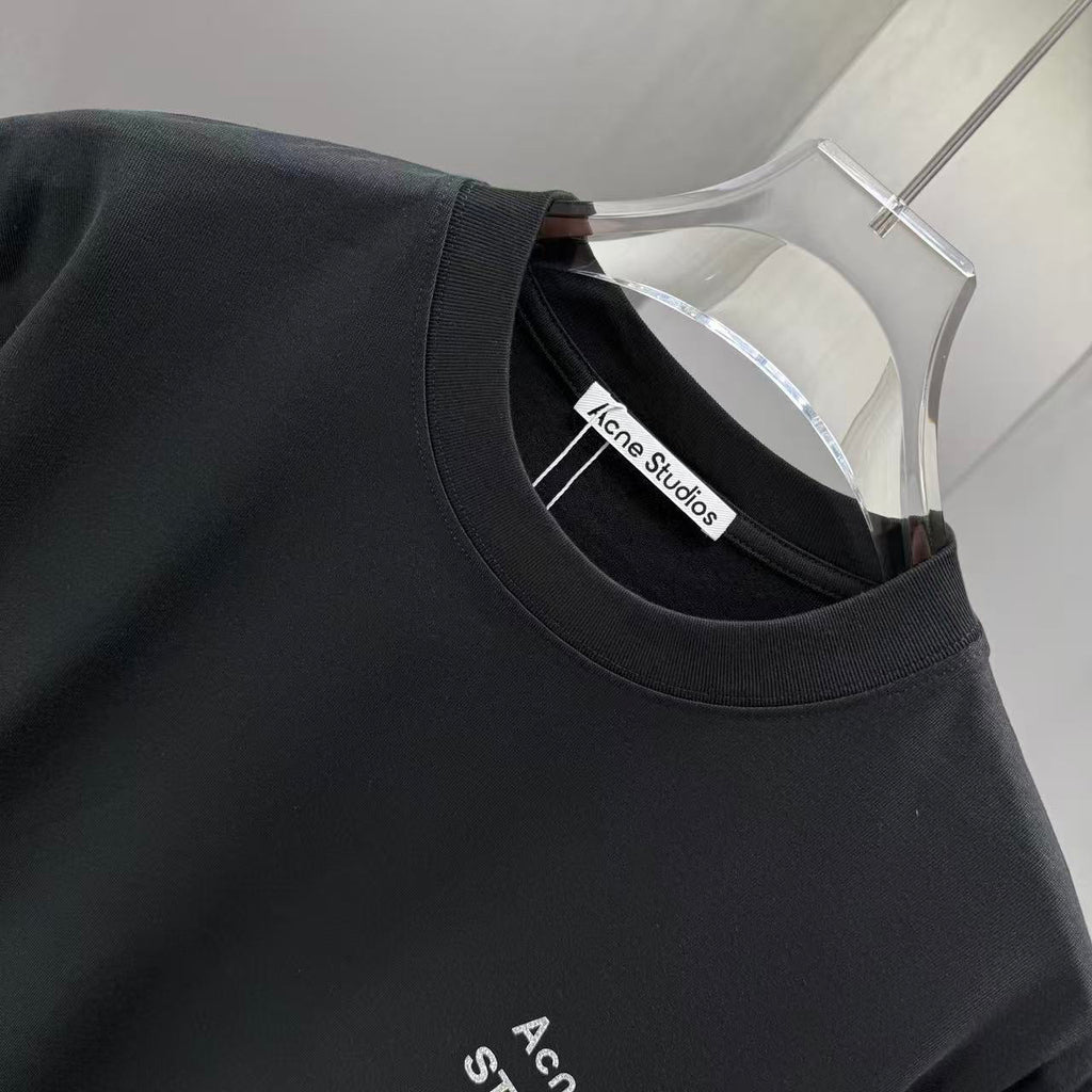 Acne Studios Stockholm 1996 Square‑Face Graphic Crew‑Neck Short‑Sleeve T‑Shirt