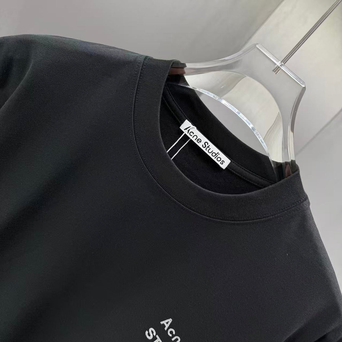 Acne Studios Stockholm 1996 Square‑Face Graphic Crew‑Neck Short‑Sleeve T‑Shirt