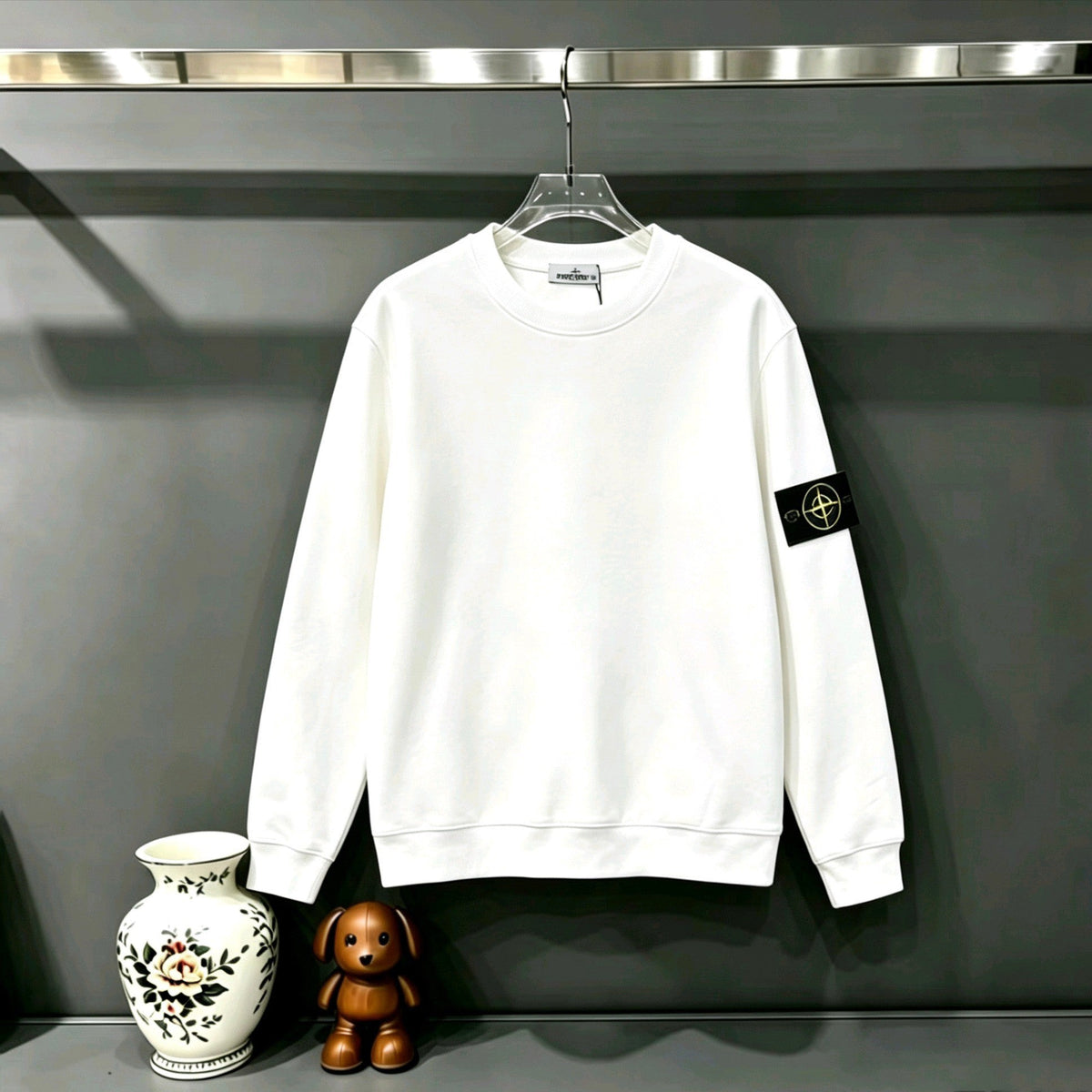 Stone Island Classic Compass Badge Crewneck Sweatshirt