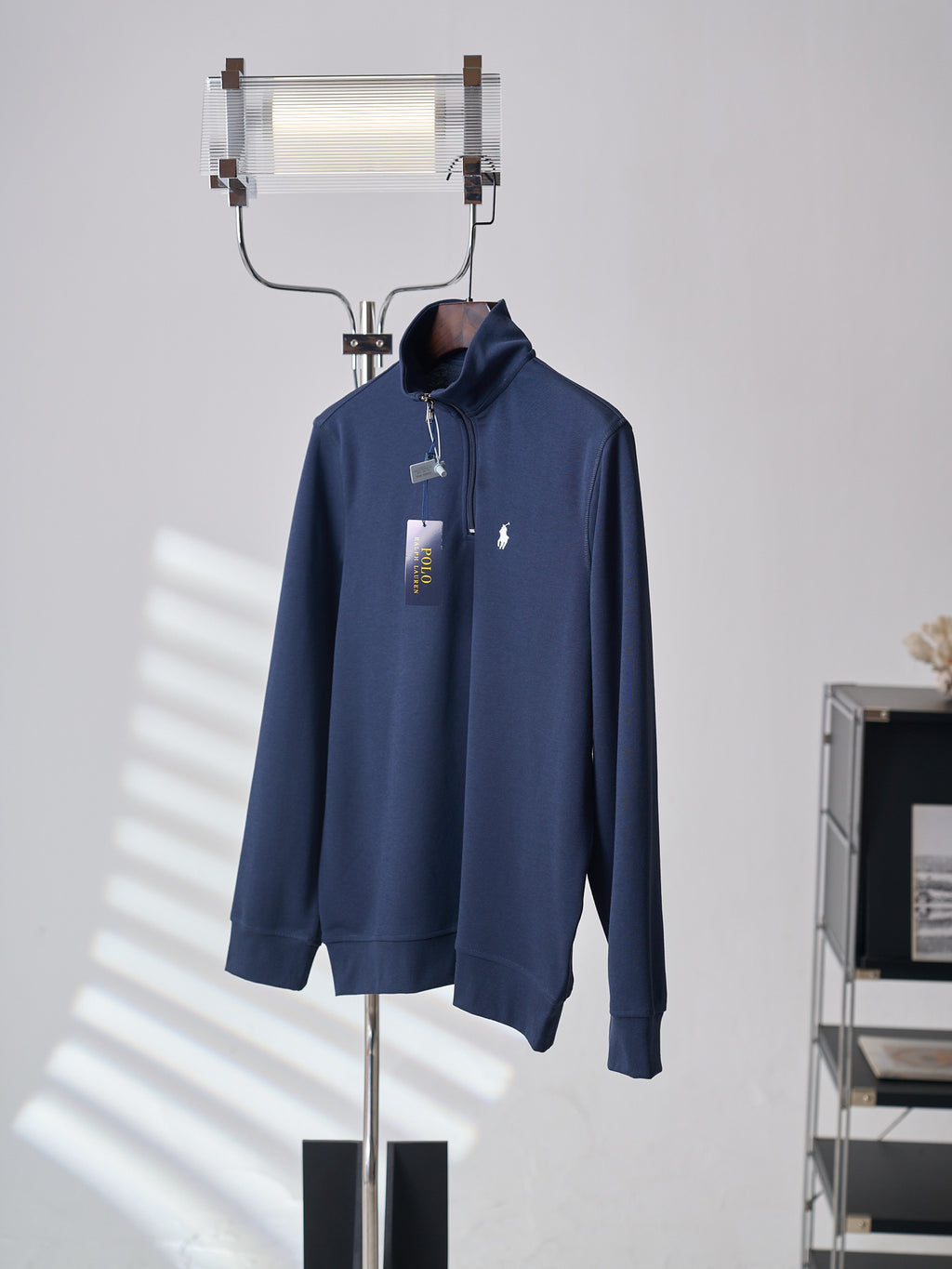 Polo Ralph Lauren Men's Quarter‑Zip Pullover Sweatshirt With Pony Embroidery