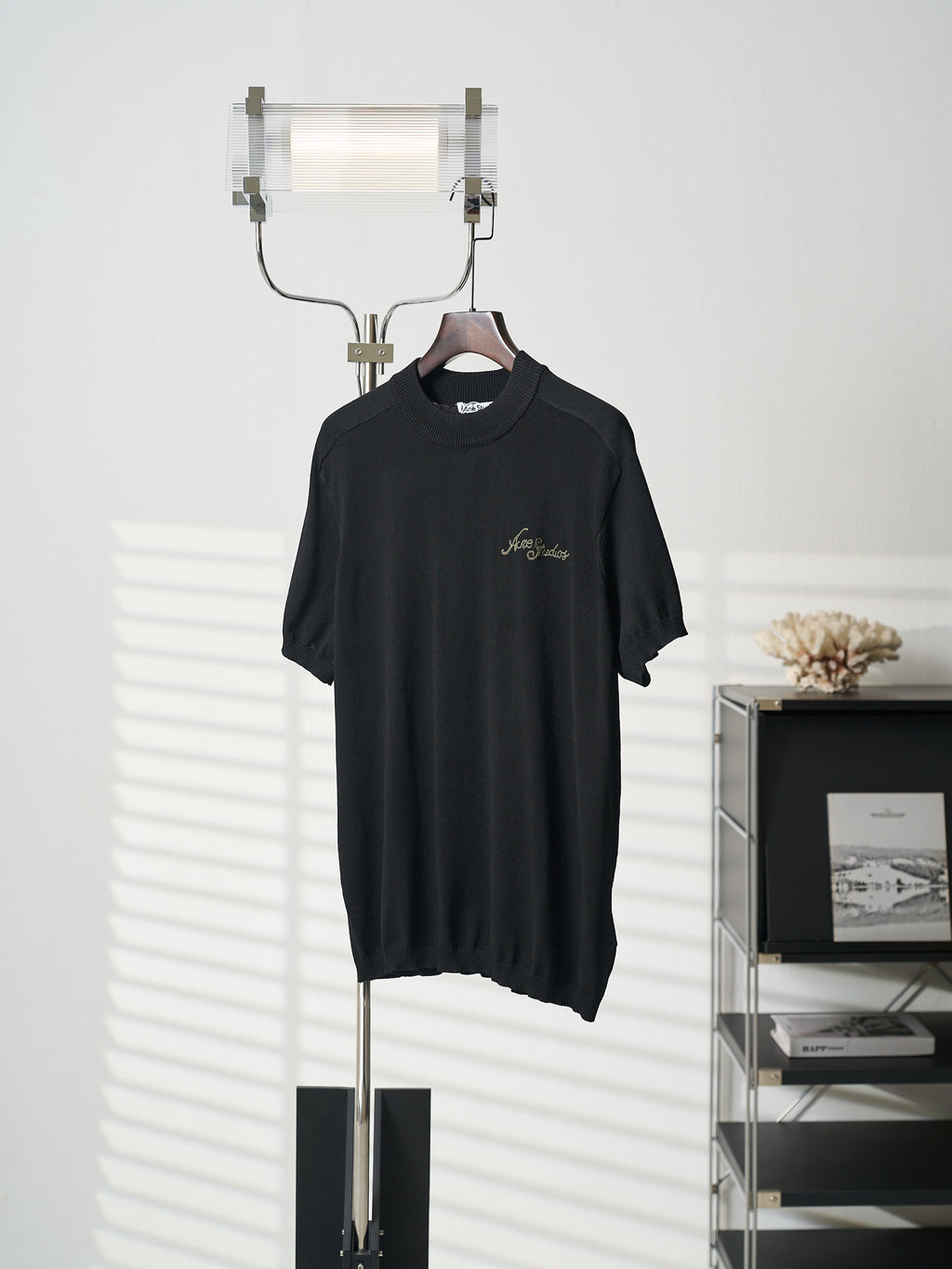Acne Studios Short‑Sleeve Knit Crew Neck Top
