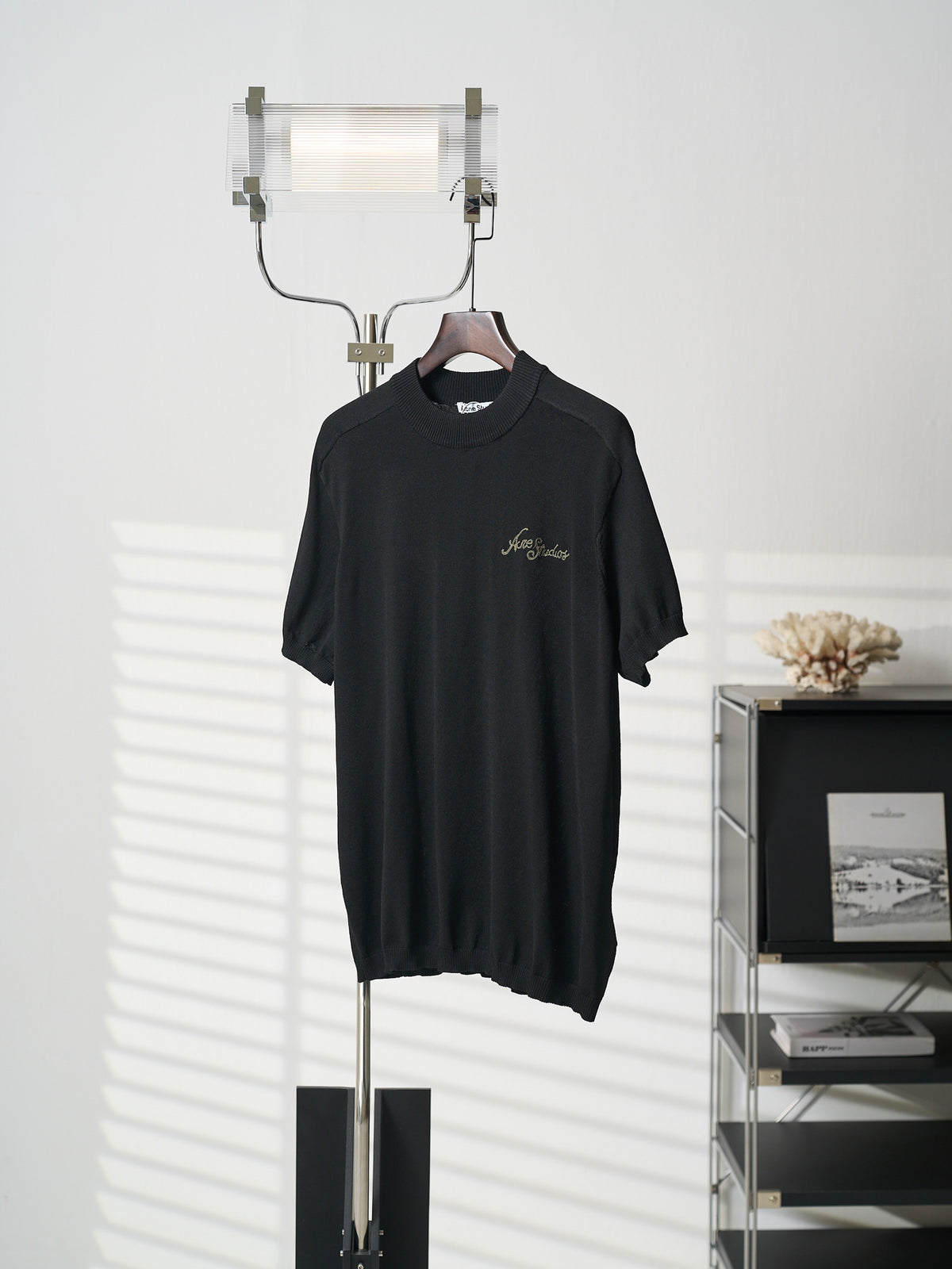 Acne Studios Short‑Sleeve Knit Crew Neck Top
