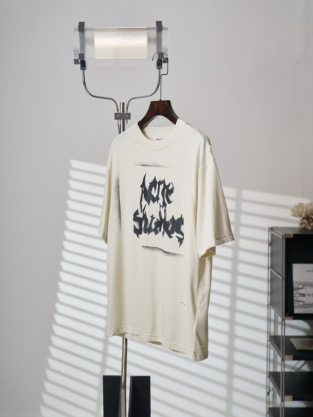 Acne Studios Unisex Graffiti Graphic Short‑Sleeve Crew‑Neck T‑Shirt