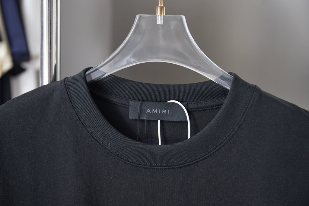 AMIRI MA Monogram Pocket Crew‑Neck Short‑Sleeve T‑Shirt