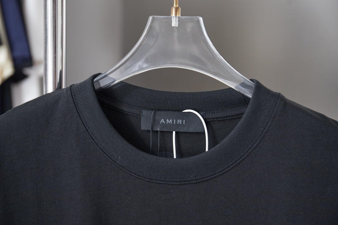 AMIRI MA Monogram Pocket Crew‑Neck Short‑Sleeve T‑Shirt