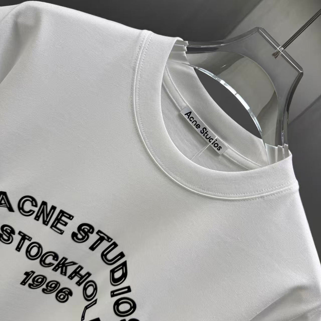 Acne Studios Stockholm 1996 Arch‑Graphic Crew‑Neck Short‑Sleeve T‑Shirt