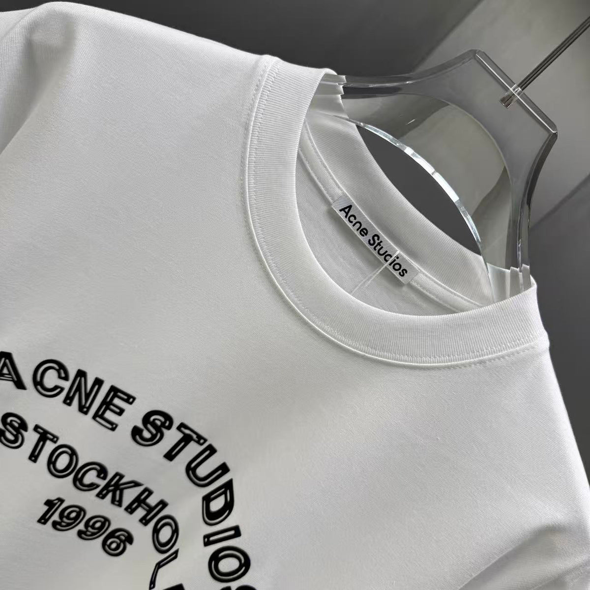 Acne Studios Stockholm 1996 Arch‑Graphic Crew‑Neck Short‑Sleeve T‑Shirt