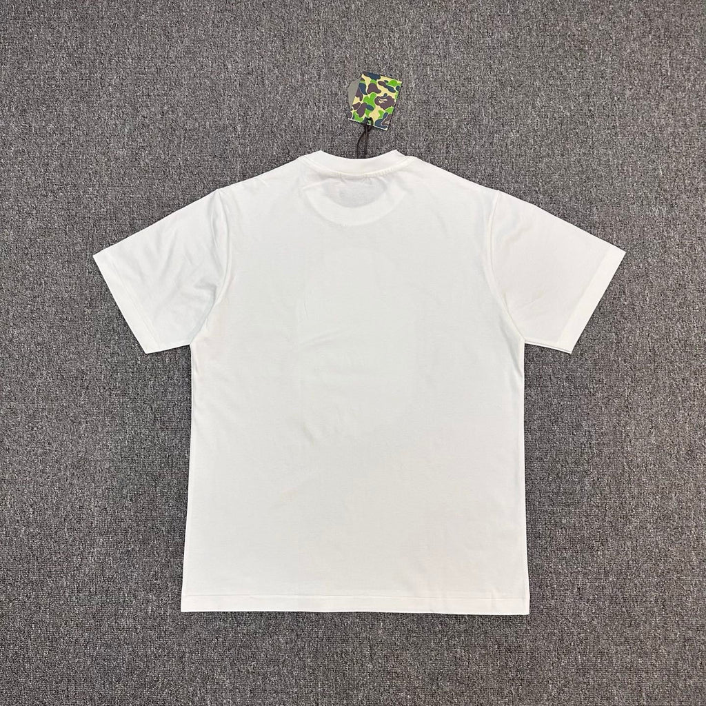 BAPE Art Camo Multicolor Patchwork Shark Face Zip Oversized Heavyweight Unisex T-Shirt