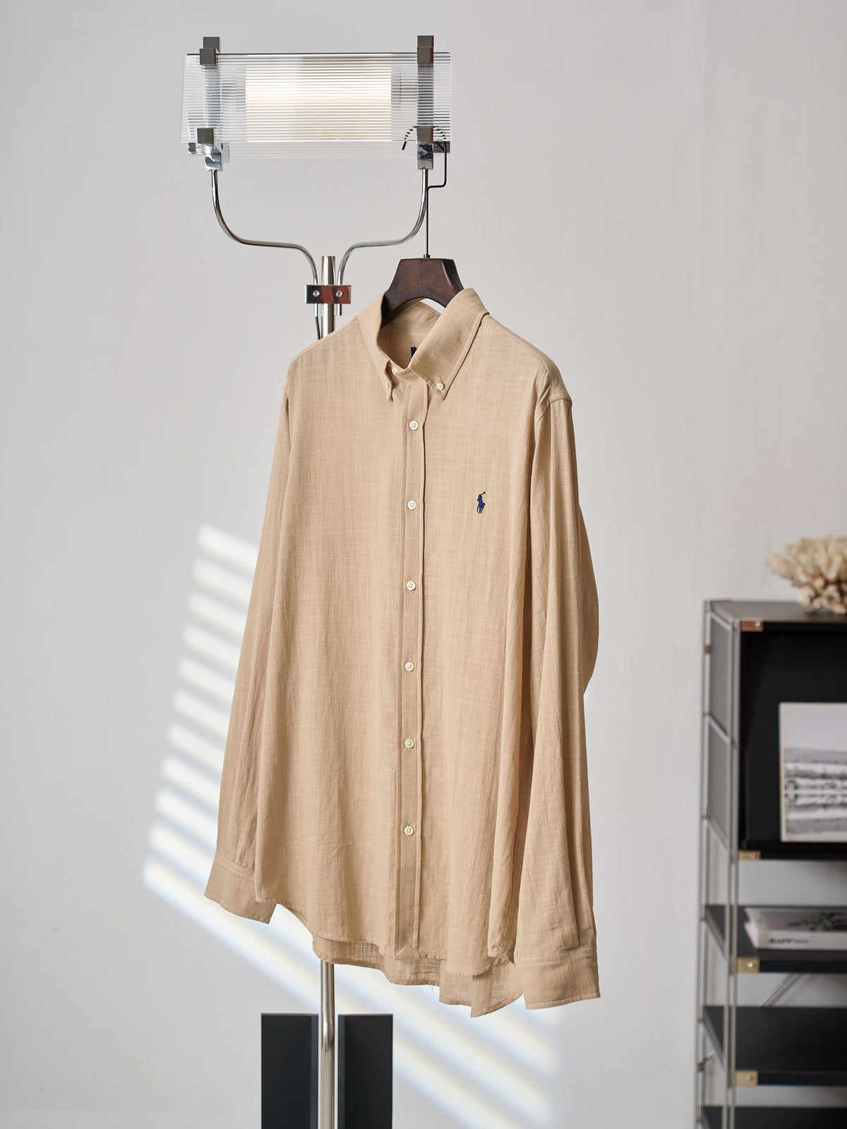 Ralph Lauren Men's Classic Fit Textured Long‑Sleeve Button‑Down Shirt