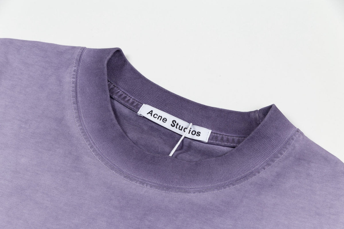 Acne Studios Short‑Sleeve Washed Face Graphic T‑Shirt