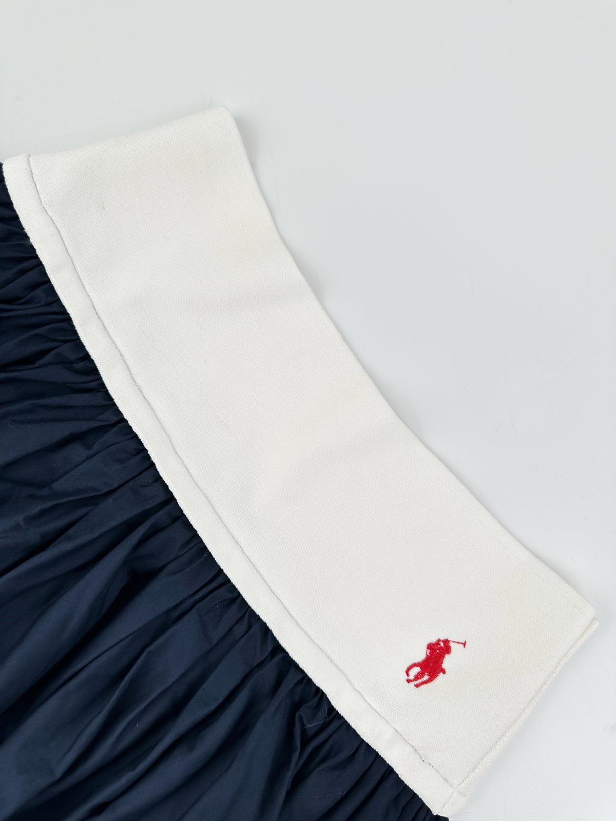 Polo Ralph Lauren Women’s Contrast‑Waistband Maxi A‑Line Skirt With Red Pony Embroidery