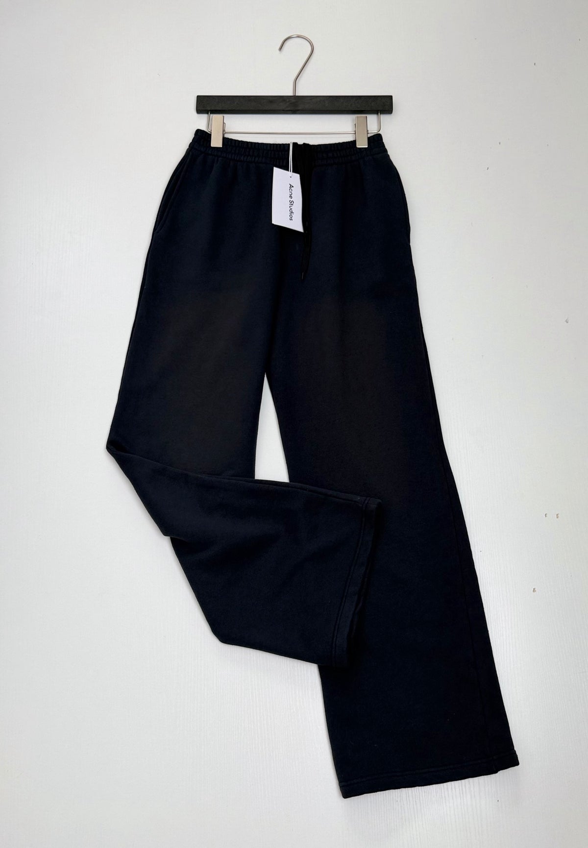 Acne Studios Drawstring Elastic‑Waist Wide‑Leg Sweatpants