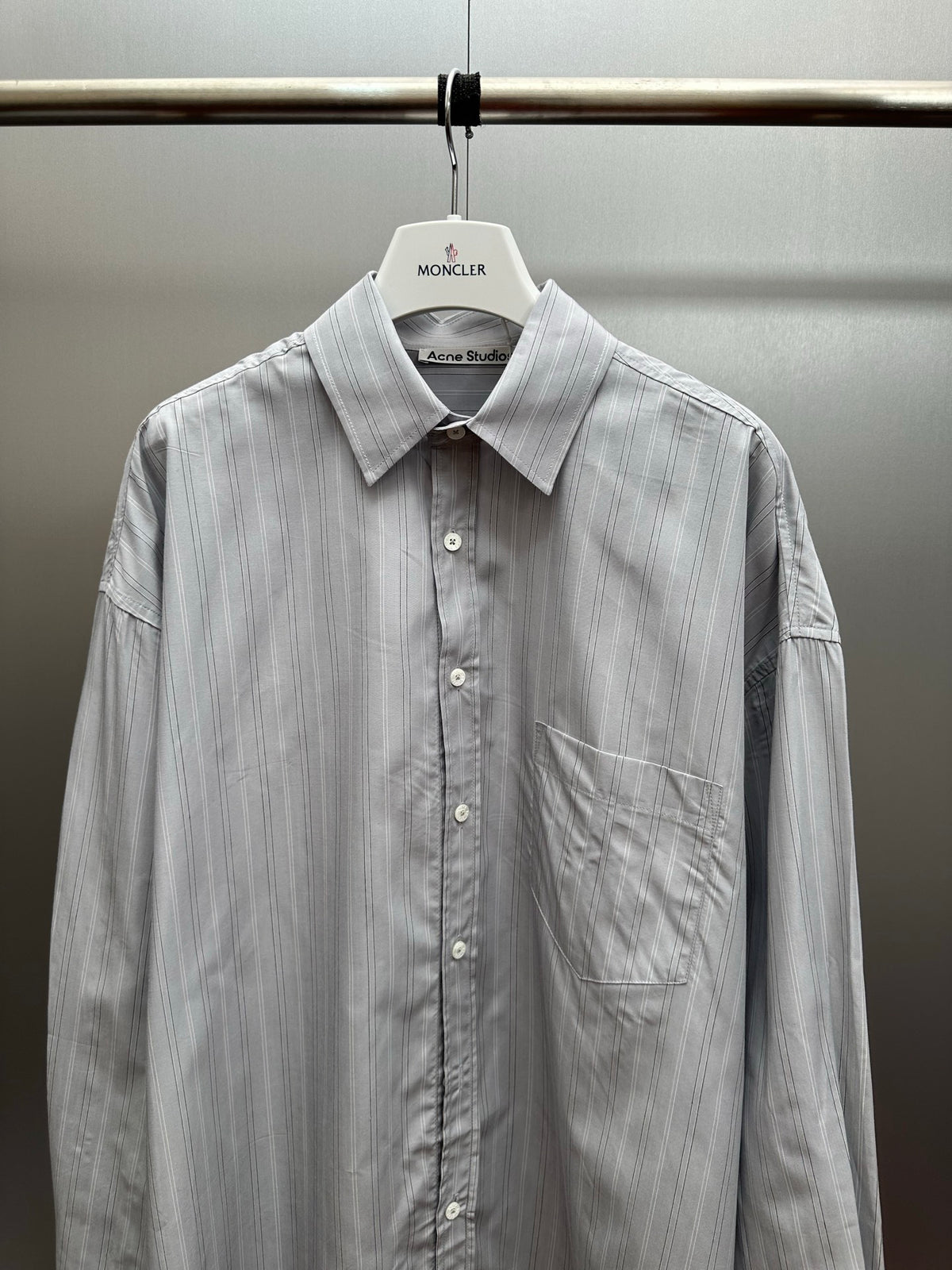 Acne Studios Oversized Striped Long‑Sleeve Shirt