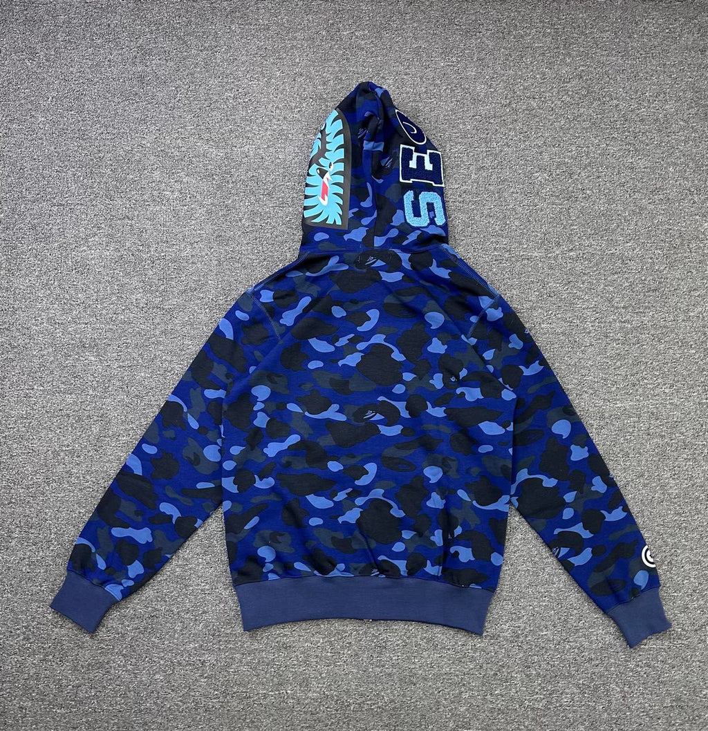 BAPE x Stray Kids FW25 Shark Full-Zip Hoodie