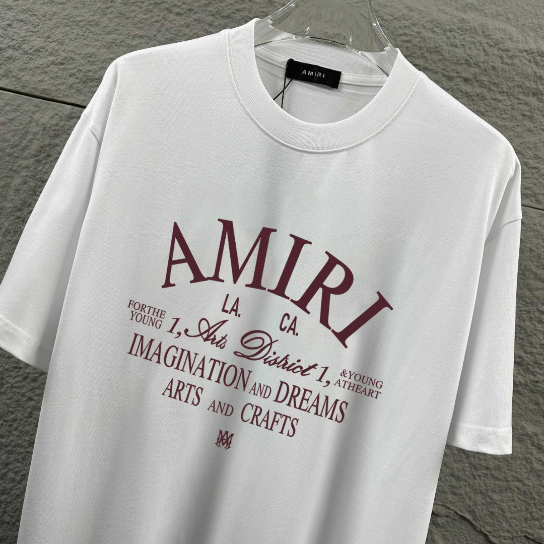 AMIRI LA Arts and Crafts Graphic Crew-Neck Short-Sleeve T-Shirt