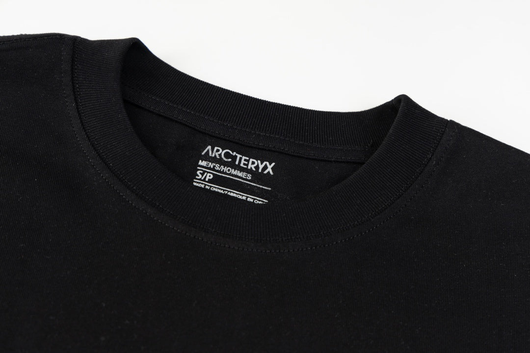 Arc'teryx Tonal Embroidered Bird Logo Front & Vertical Wordmark Back Unisex T-Shirt