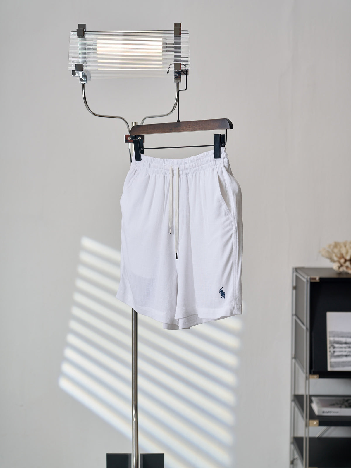 Ralph Lauren Men's Drawstring Elastic‑Waist Casual Shorts With Pony Logo