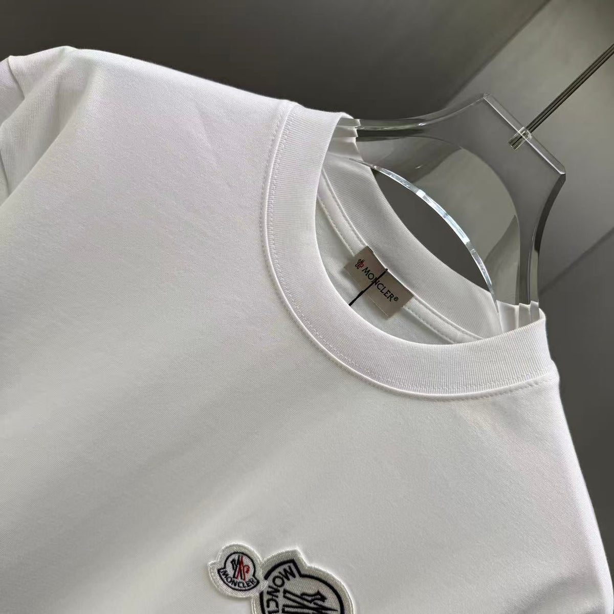 Moncler Double Badge T-Shirt White