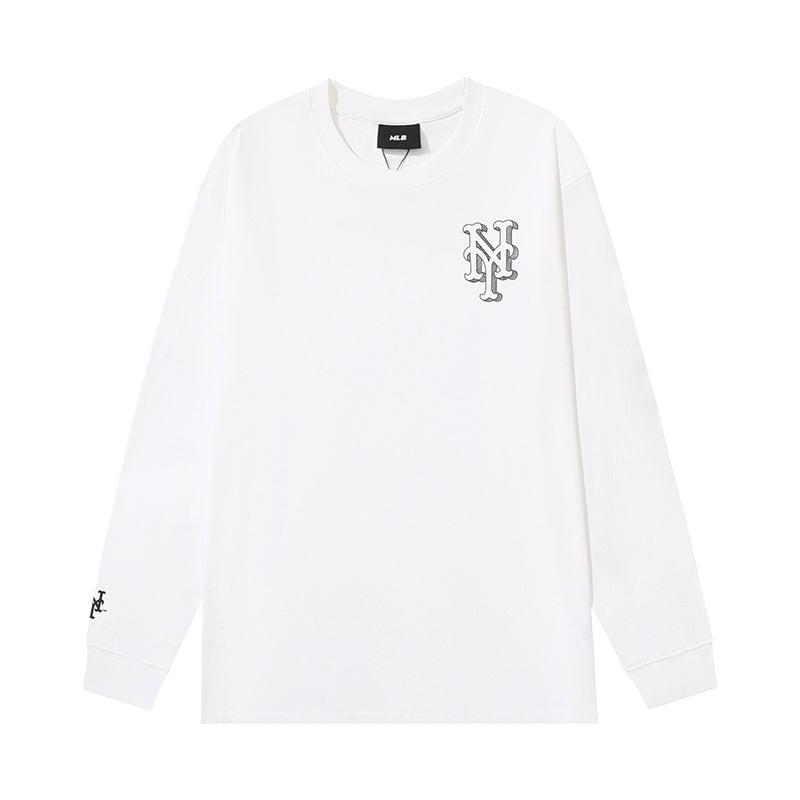 NY Mets Sketch Fill Long Sleeve T-Shirt