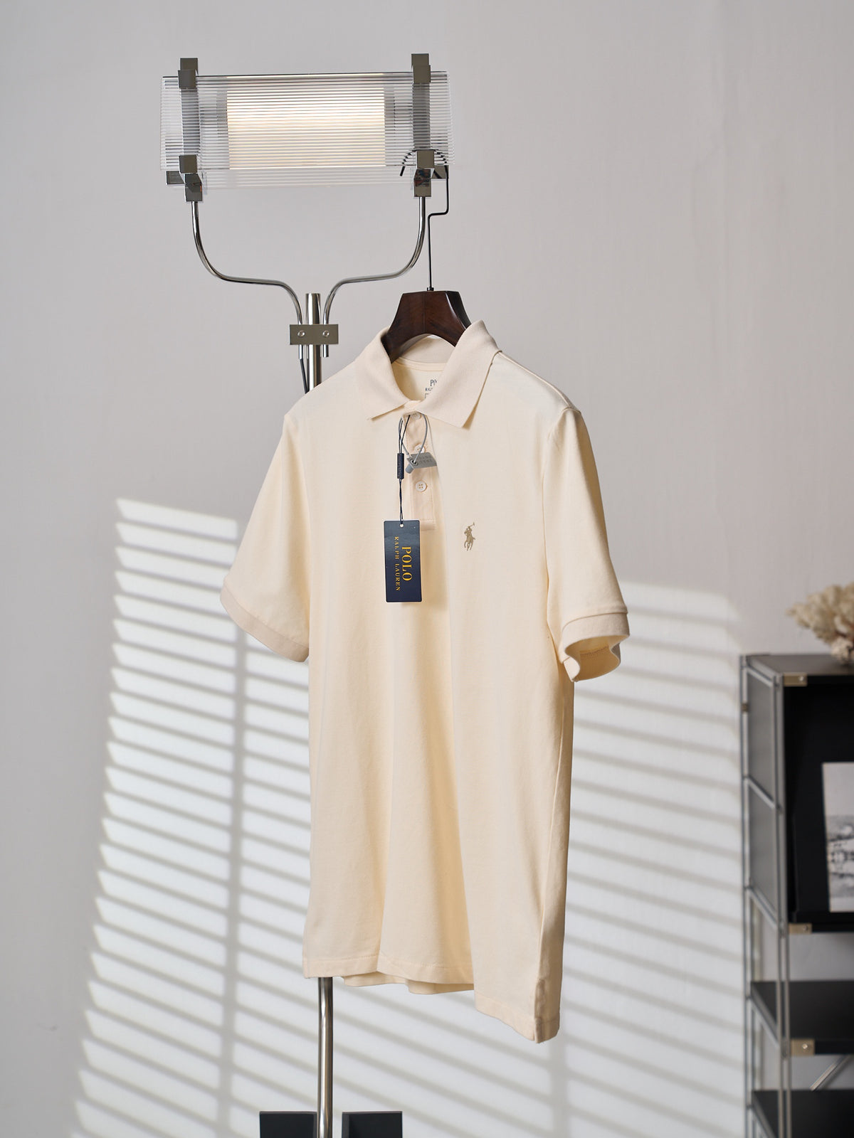 Polo Ralph Lauren Men's Classic Short‑Sleeve Polo Shirt, Khaki Pony Embroidery