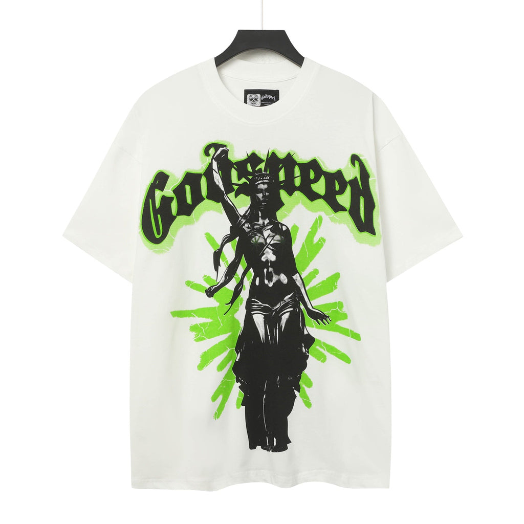 Godspeed Liberty Statue Double‑Sided Graphic Short‑Sleeve Tee