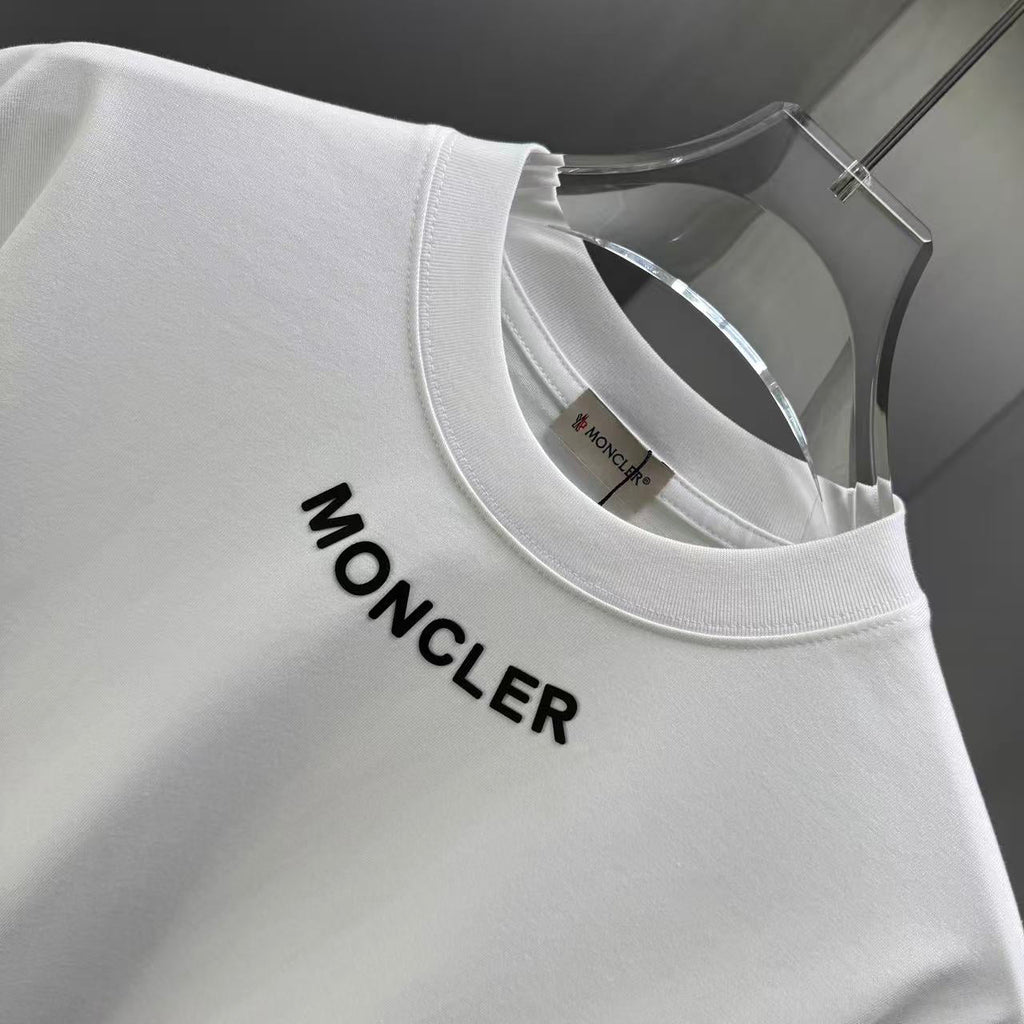 Moncler Lettering Logo T-Shirt White