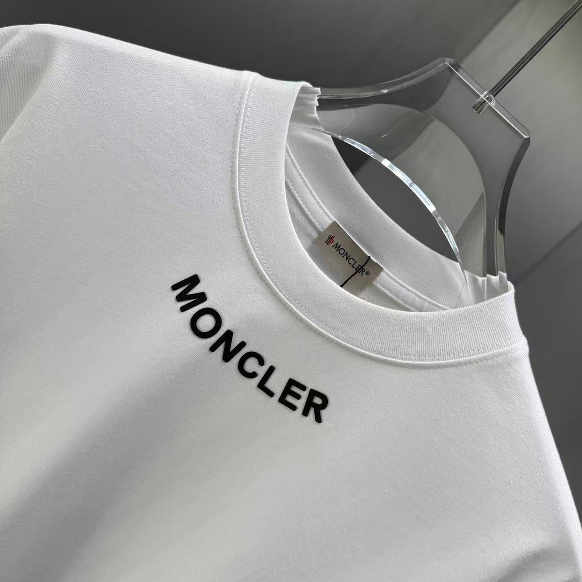 Moncler Lettering Logo T-Shirt White