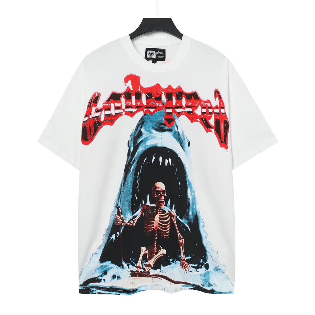 Godspeed Shark Skeleton Sun‑Eye Short‑Sleeve T‑Shirt
