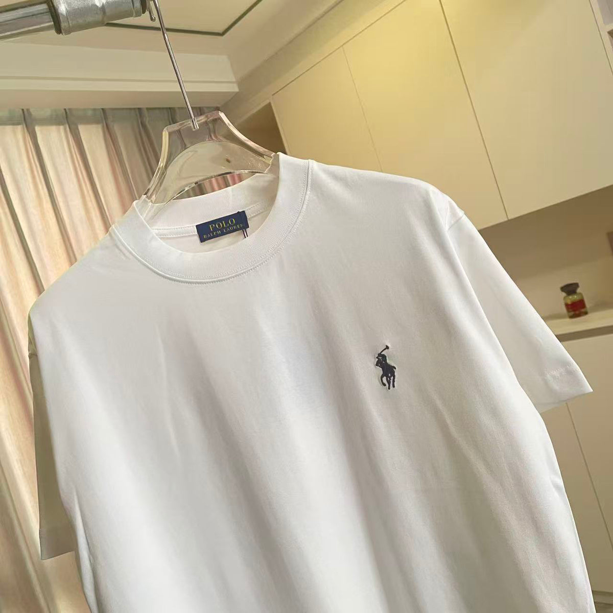 Polo Ralph Lauren Men’s Crew‑Neck Short‑Sleeve T‑Shirt With Dark Pony Embroidery