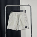 Stone Island Quick-Dry Athletic Shorts with Contrast Drawstring and Compass Badge