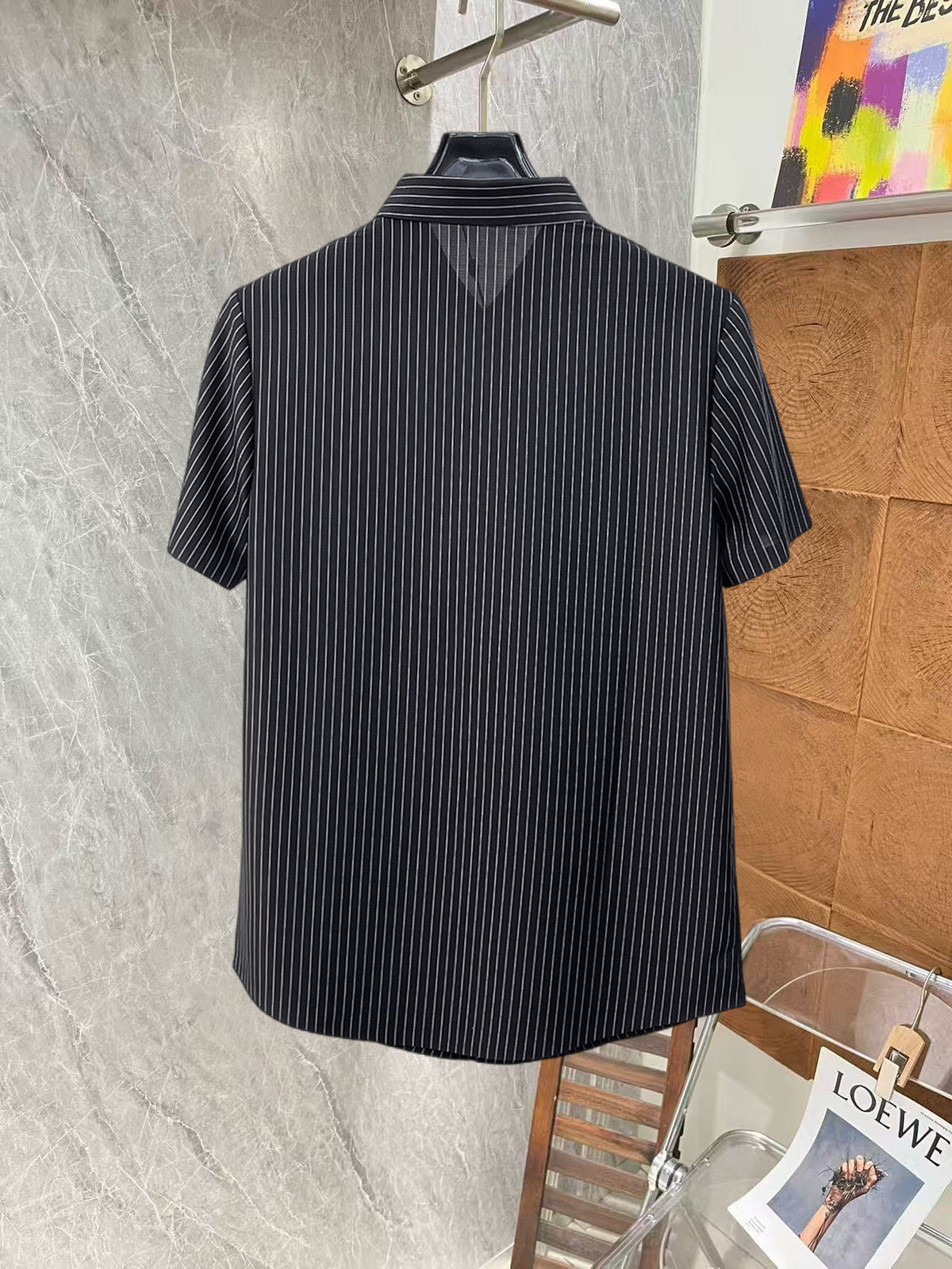 Ralph Lauren Men's Striped Short‑Sleeve Button‑Down Shirt