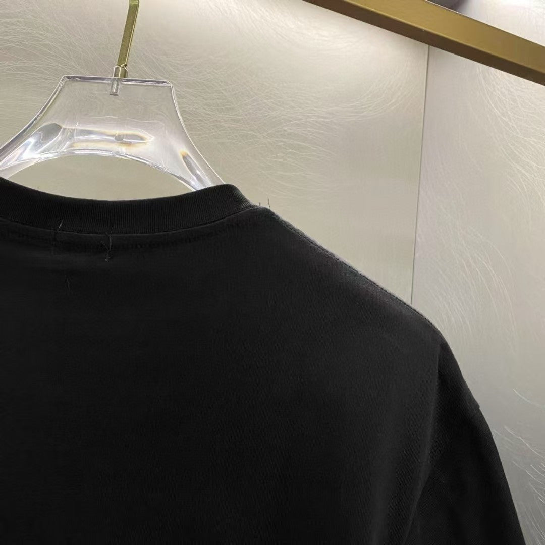 Amiri Small Chest Monogram Crew‑Neck Short‑Sleeve T‑Shirt