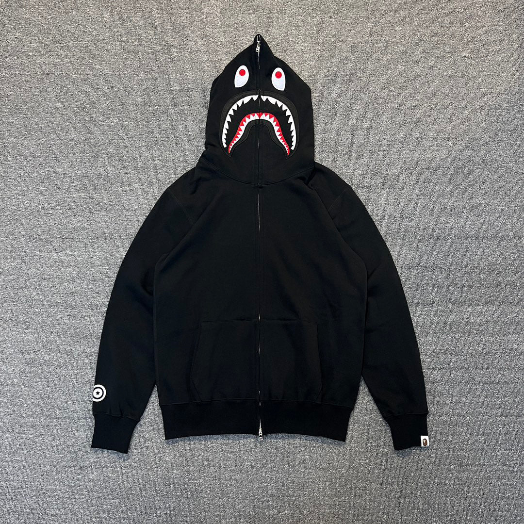 BAPE Shark Full-Zip Hoodie — Solid