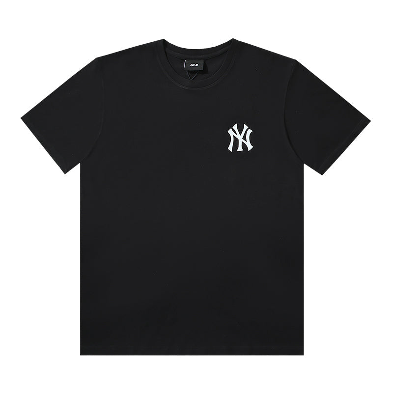MLB Monogram‑Fill Big Back Logo Cotton Short‑Sleeve T‑Shirt