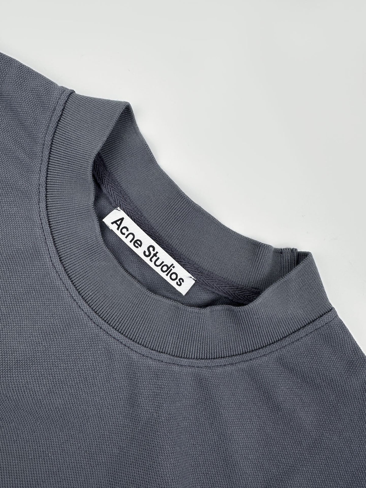 Acne Studios Script‑Graphic Crew Neck Long‑Sleeve Top