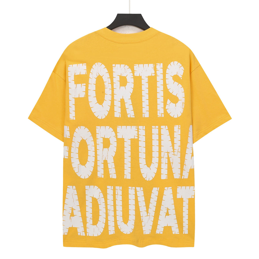 Godspeed Balaclava Skull Gunman Short Sleeve Tee (Mustard Yellow)