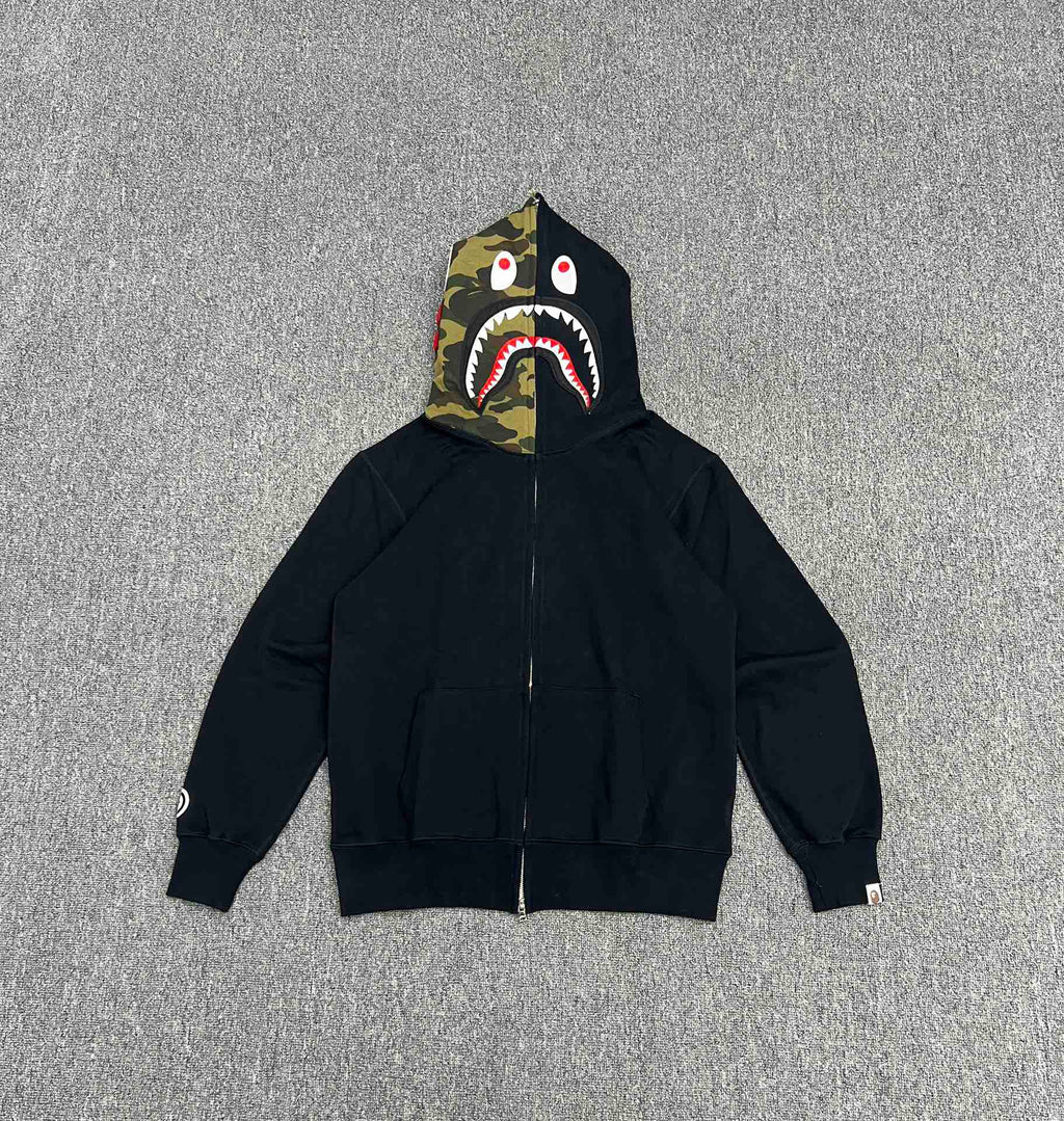 BAPE Original Woodland Camo Shark Full-Zip Hoodie
