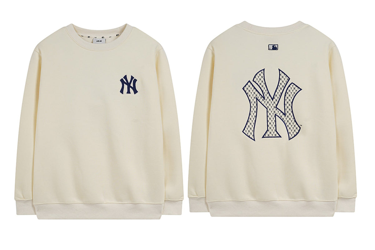 NY Yankees Diamond Monogram Fill Crewneck Sweatshirt