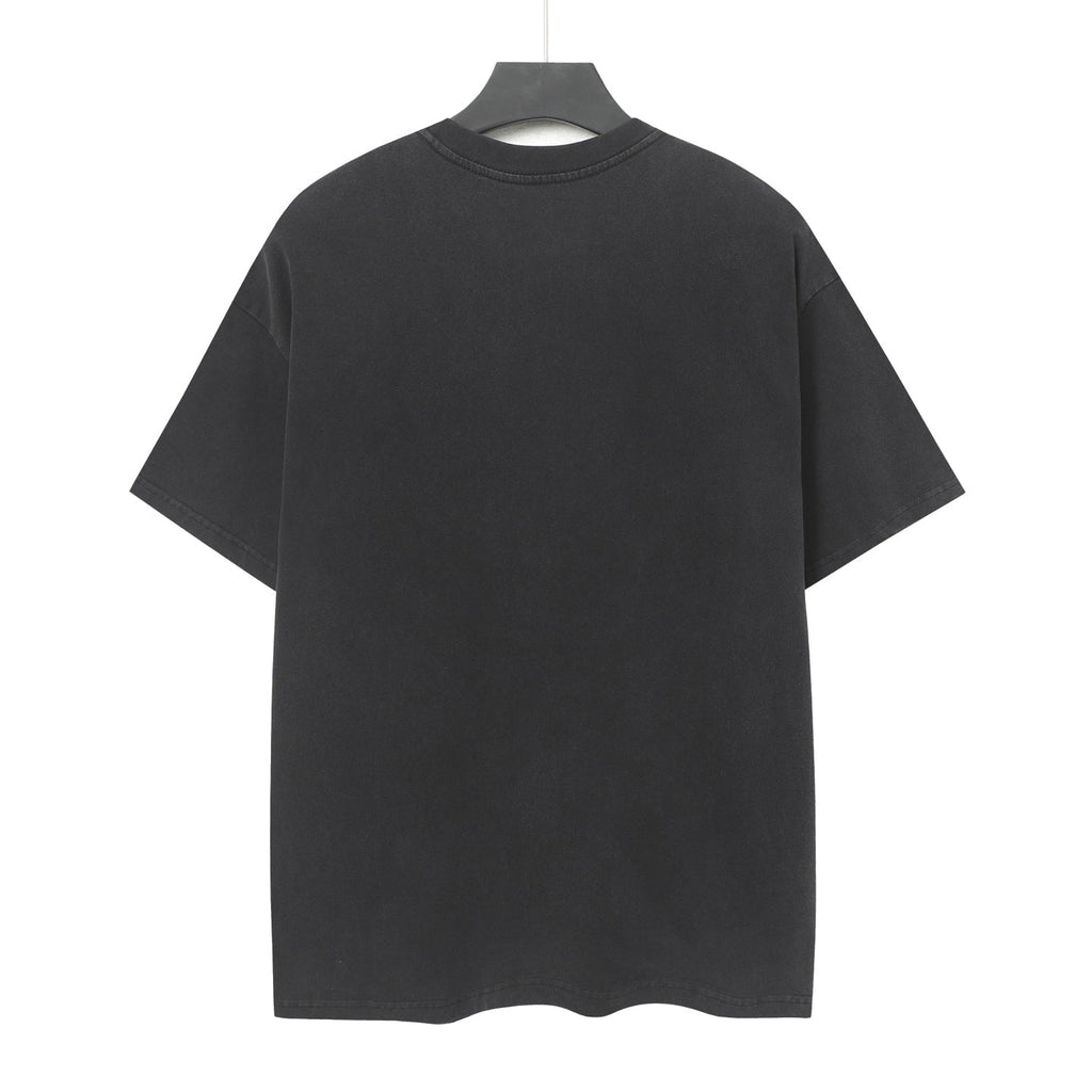 Godspeed American Flag Hooded Skeleton Short‑Sleeve T‑Shirt (Black)
