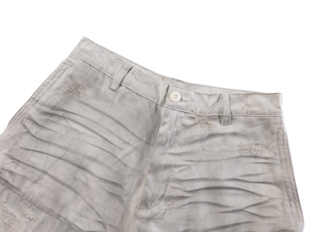 Acne Studios Distressed Washed‑Out Wide‑Leg Trousers